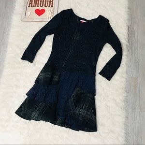 Joe Browns Dark Blue Ruffle Anthropologie Dress